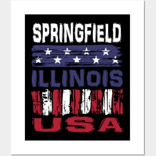 Springfield Illinois USA T-Shirt Posters and Art